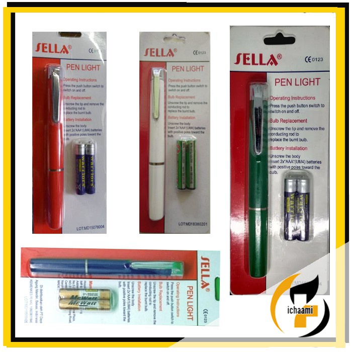 Penlight Medis LED Kesehatan Sella Pen Light Diagnostic Senter Pena Pulpen Sinar Cahaya Putih