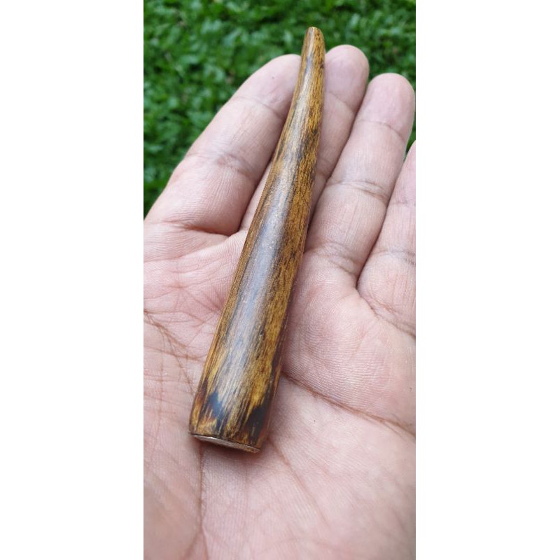 pipa once kayu gaharu barek /pipa rokok kayu bertuah gaharu super wangi kalimantan size 12 cm