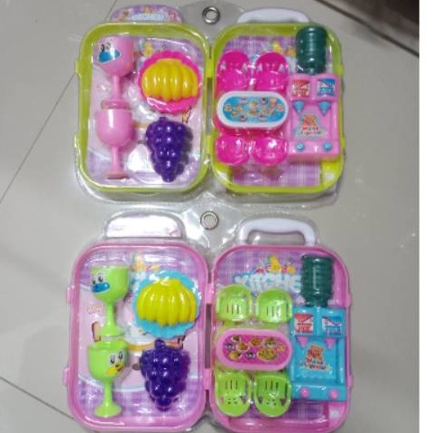 MAINAN MASAK SET KOPER FURNITUR KITCHEN SET