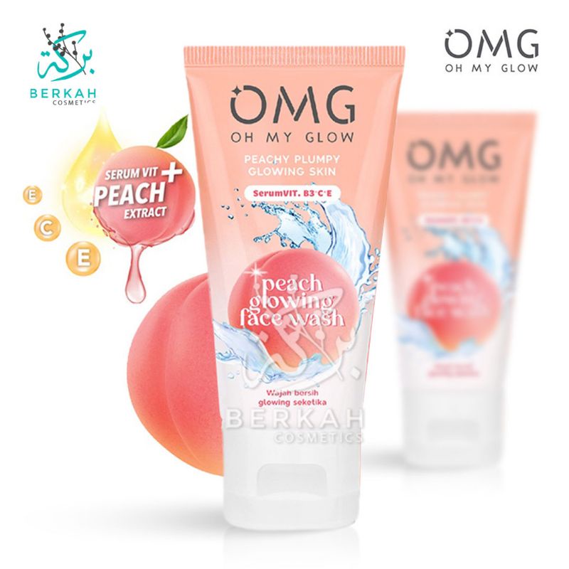 OMG Oh My Glam Peach Glowing Face Wash 50gr