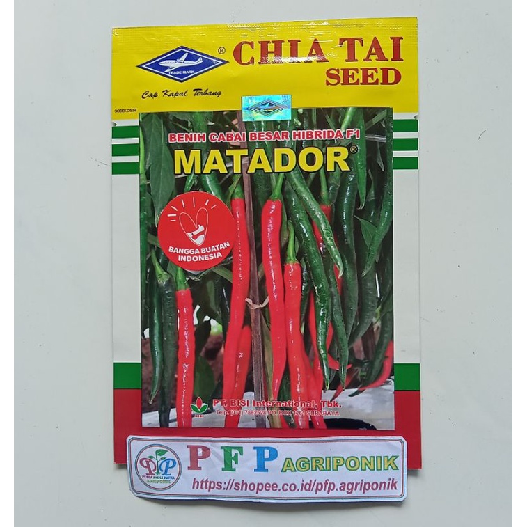 Benih Cabe Cabai Besar Hibrida F1 MATADOR Original Pabrik 10 gram