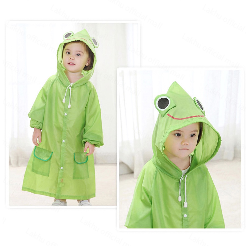 Lakhu 3-8 tahun jas hujan anak karakter hoodie /Jaket hujan anak/raincoat anak eva