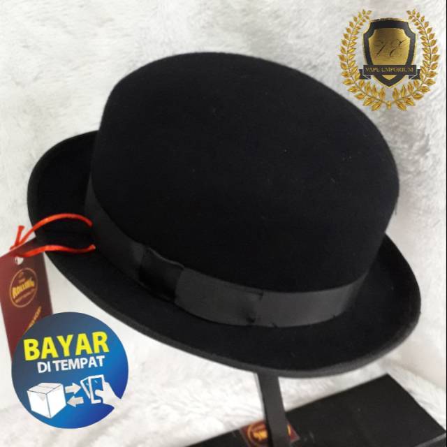 TOPI LAKEN FEDORA Topi Fedora bowler Bahan Wool / laken import