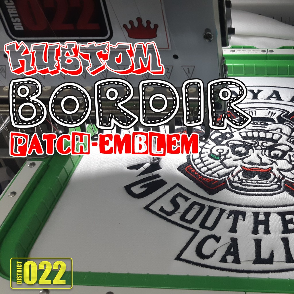 PATCH BORDIR LOGO BESAR CUSTOM LOGO SENDIRI BEDGE BET EMBLEM KOMUNITAS