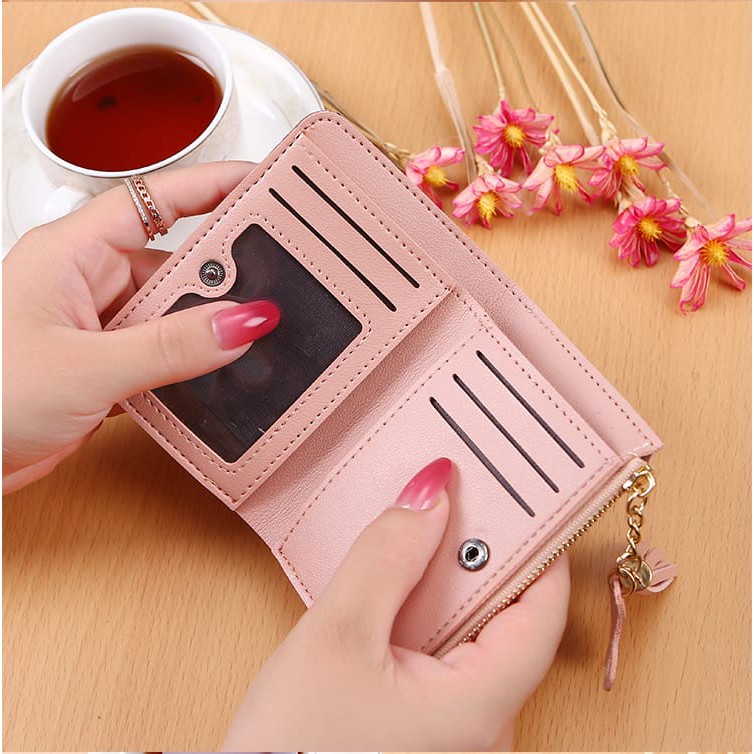 (27AN.ID) Dompet Lipat Wanita AS3011 Dompet Wanita import Murah Lipat Kecil Lucu & Cantik Real Pict-1