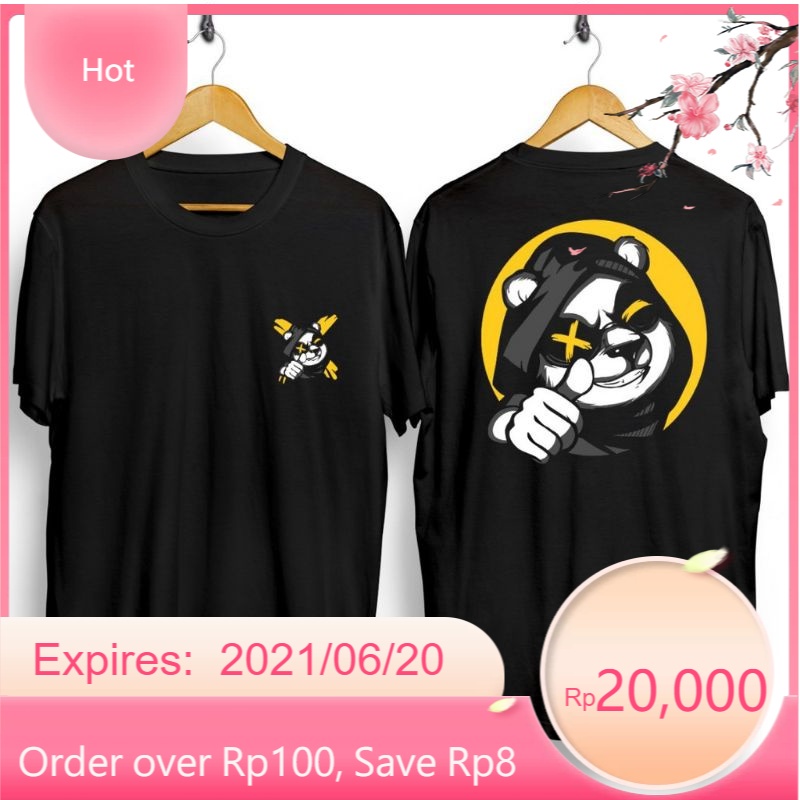 KAOS PRIA/KAOS PANDA JEMPOL/KAOS PANDA/KAOS DISTRO MURAH