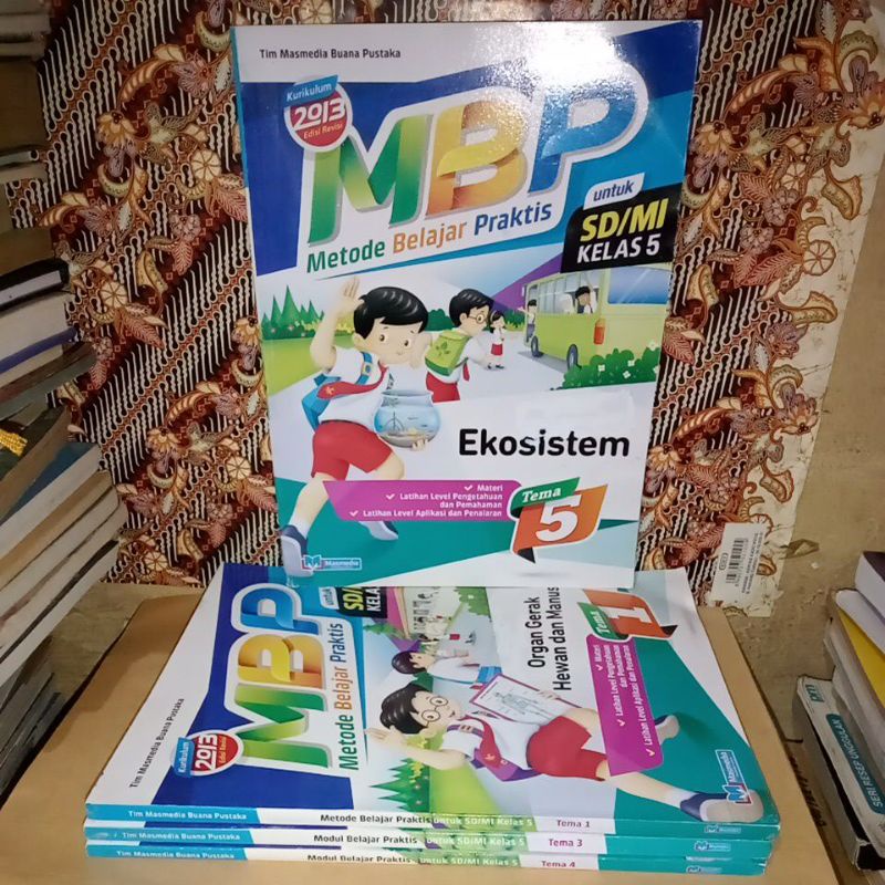 MBP METODE BELAJAR PRAKTIS TEMA 1 2 3 4 5 SD/MI KELAS 5 REVISI MASMEDIA