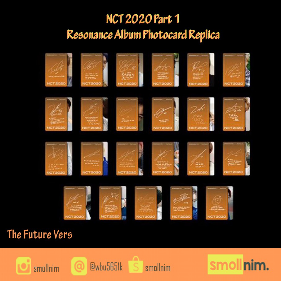 [Photocard Replica] NCT 2020 Resonance Pt 1 (2)