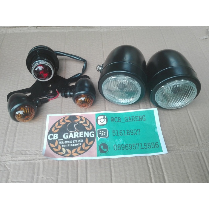 Paket Lampu Japstyle / Paket Lampu Motor Custom