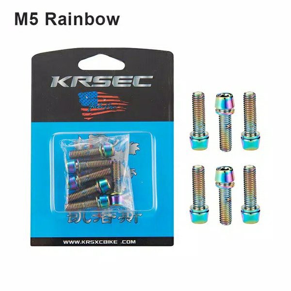 Titanium Ti Bolt M5 x 18mm Baut Stem Clamp FD Seatclamp Bottle Cage Sepeda XC downhill enduro am mtb