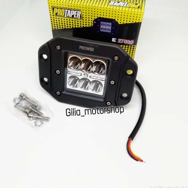 LAMPU TEMBAK SOROT CRF KLX DTRACKER WRX PROTAPER TYPE 2758 6LED MODIFIKASI UNIVERSAL