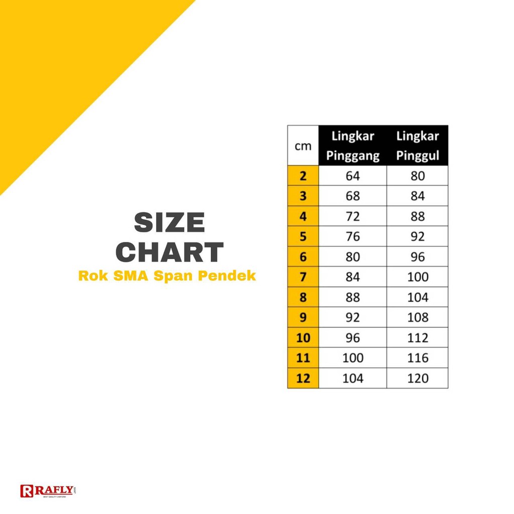 Rok SMA Abu Span Rempel Belah Depan Pendek - Seragam Sekolah SMA / Rafly Jaya