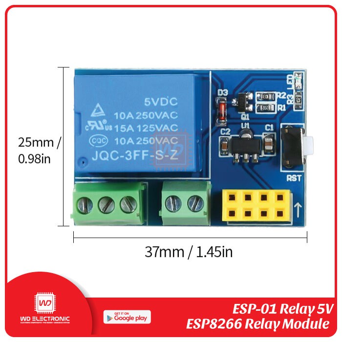 ESP-01 ESP01 RELAY 5V DC MODULE RELAY ESP-01