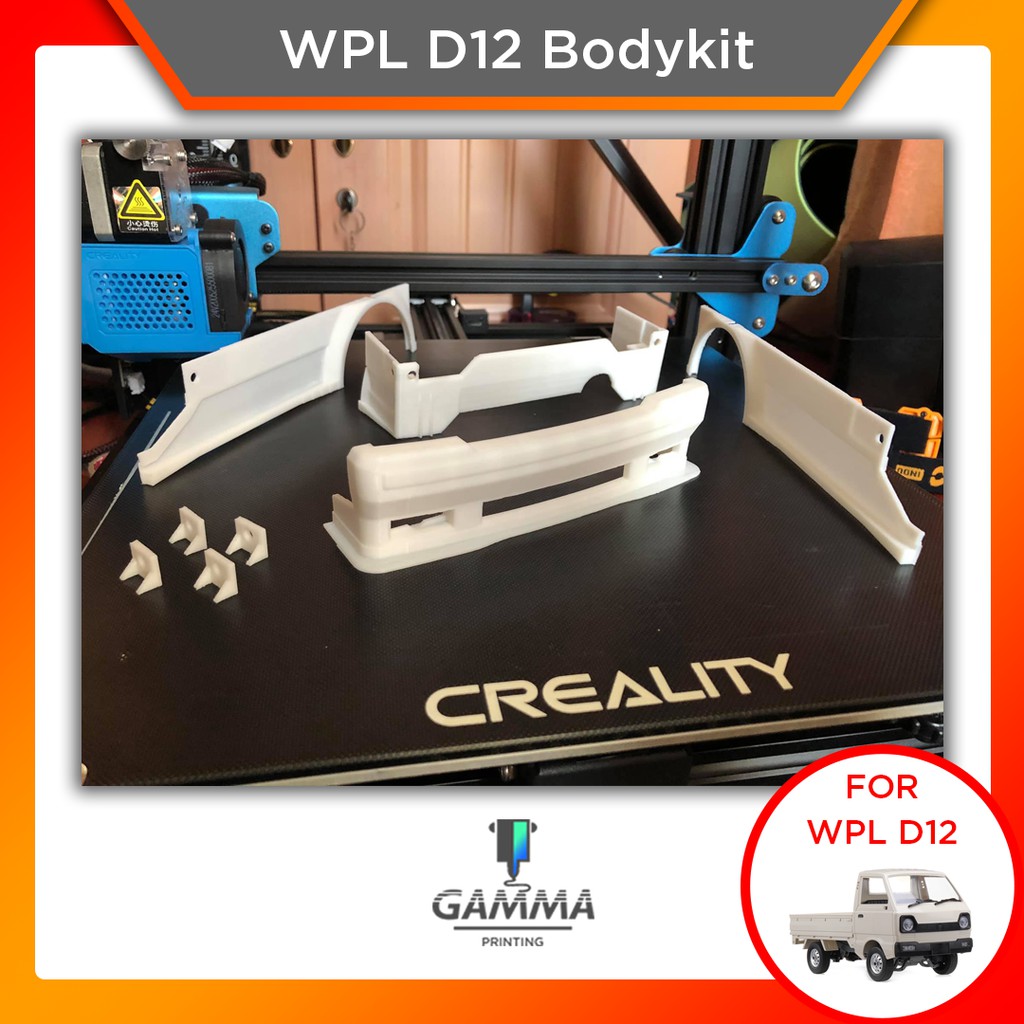 WPL D12 Body kit Drift Upgrade Suzuki Carry - Bodykit Bemper Bumper