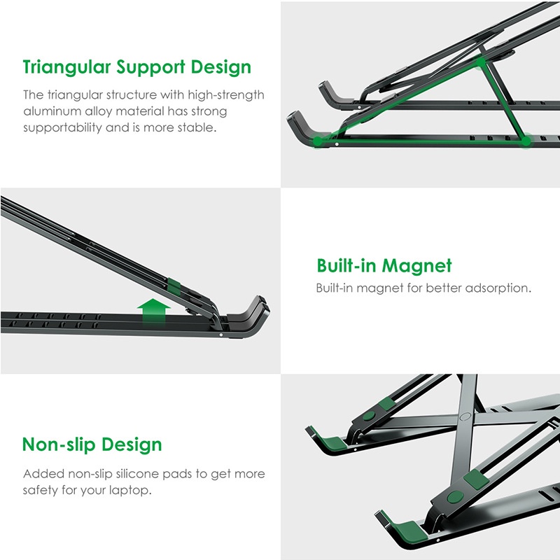 The new laptop stand lift folding portable desktop stand computer cooling rack