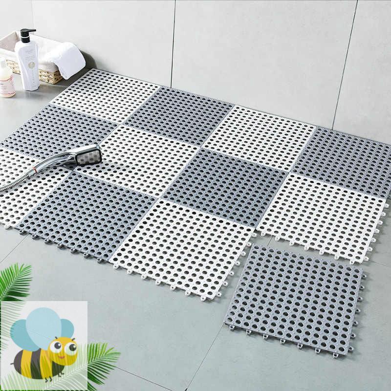 COD - PAKET KARPET Kamar Mandi UK 30 x 30CM tebal 8mm Isi 10 PCS Keset Anti Slip Karpet Toilet Anti Licin Termurah Dan Terlengkap