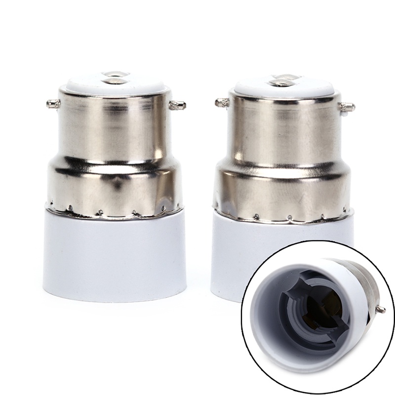 {LUCKID}B22 to E14 Light Bulb Lamp Socket Base Extender Converter Adapter Holder