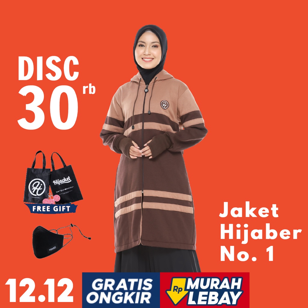 Hijaket Jaket Jacket Wanita Muslimah Hijacket Original Malika Jaket Hoodie Cewek Jumbo Murah Terbaru Jaket Hijaber-0