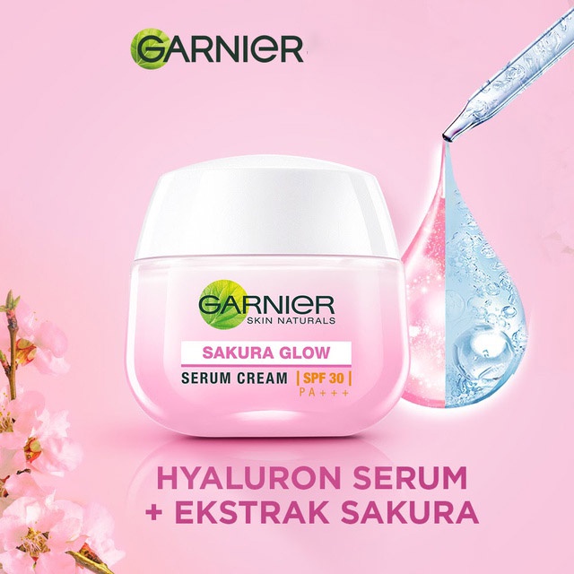 GARNIER Sakura White Serum Day Cream SPF30 50mL