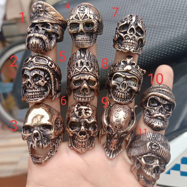 Skull ring full gold part 2