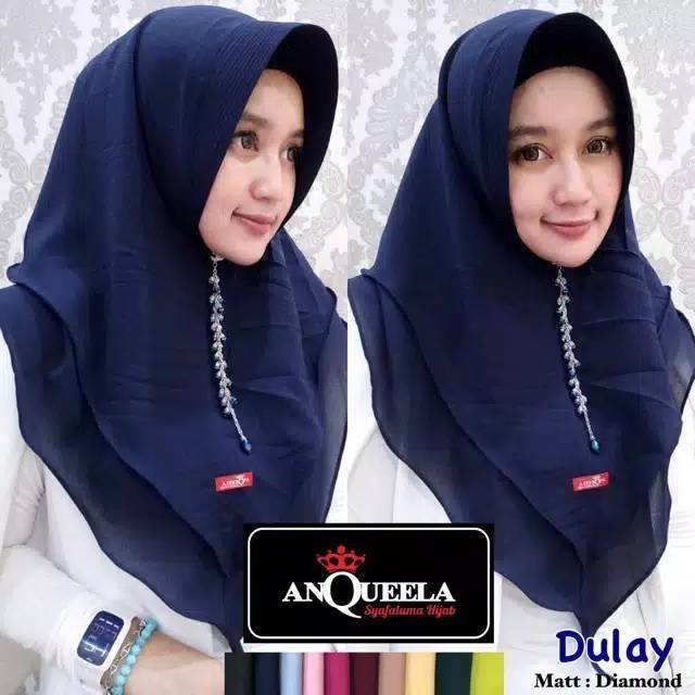 ANQUEELA Hijab Khimar Dulay atau 2layer