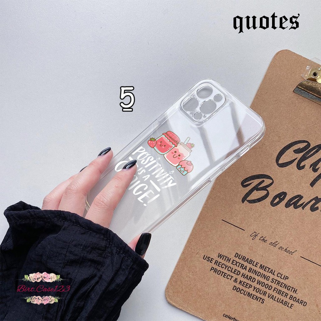 Softcase Bening QUOTES Oppo A1k A3s A5s A7 A12 A11k F9 A15 A52 A72 A92 A8 A31 A9 A5 2020 BC4668