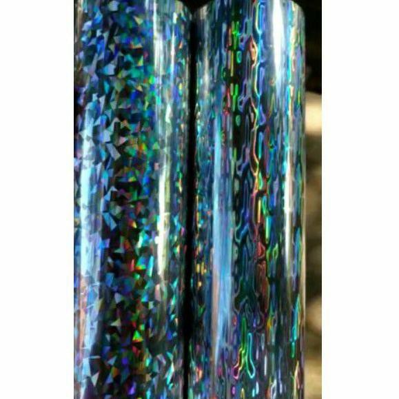 

stiker hot stamping foil hologram motif minyak grade A impor 20cm x 1meter (KODE 7866)