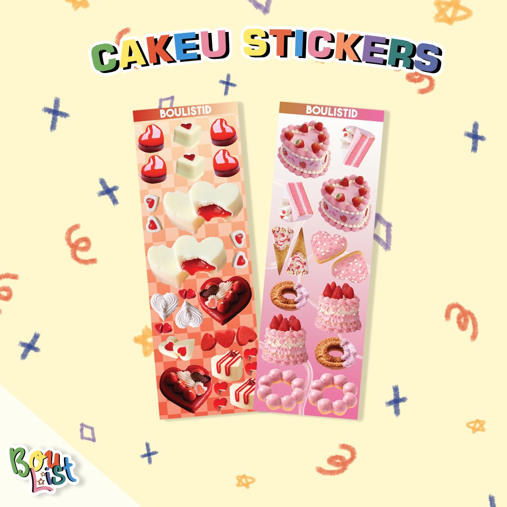 

BOULISTID - Cakeu Stickers ┊Sticker Stiker Deco Confetti Journal