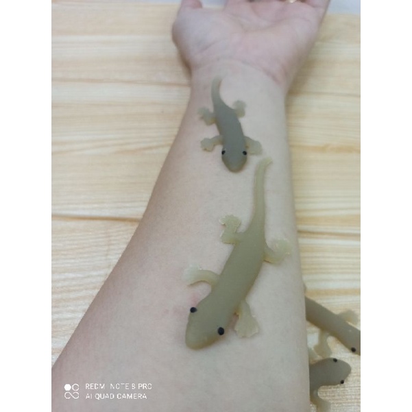 mainan cicak karet besar