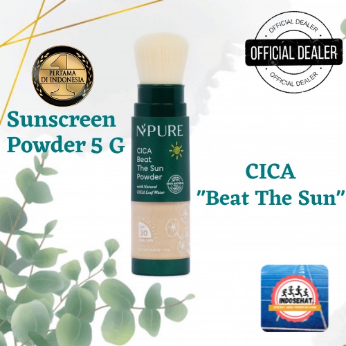 NPURE Cica Beat The Sun Powder SPF 30 Protector Sunscreen Sunblock Powder - Tabir Surya Bedak Pelindung Matahari