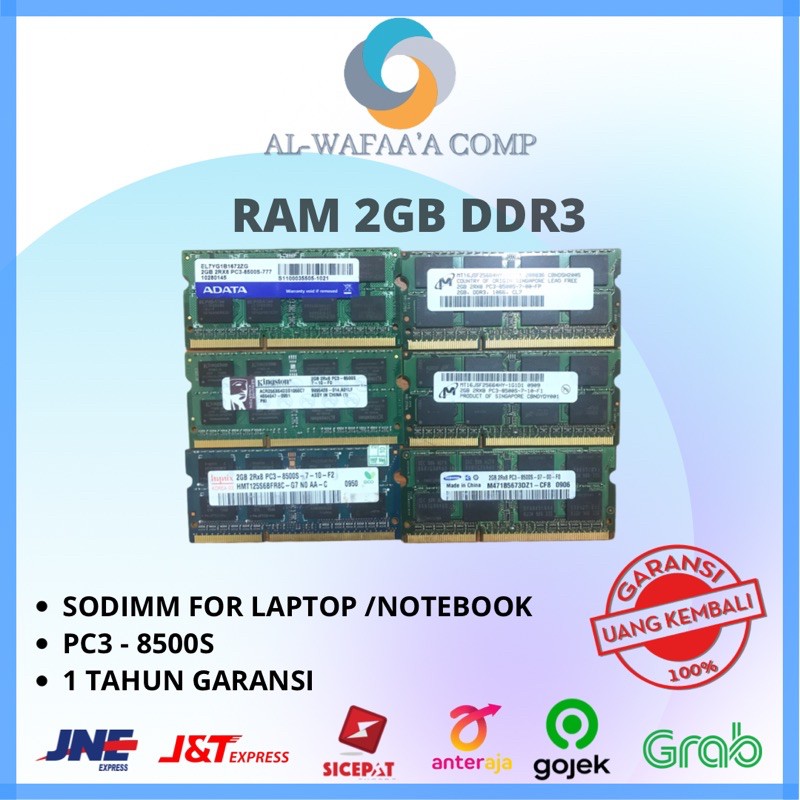 RAM LAPTOP / NOTEBOOK TERMURAH 2GB DDR3