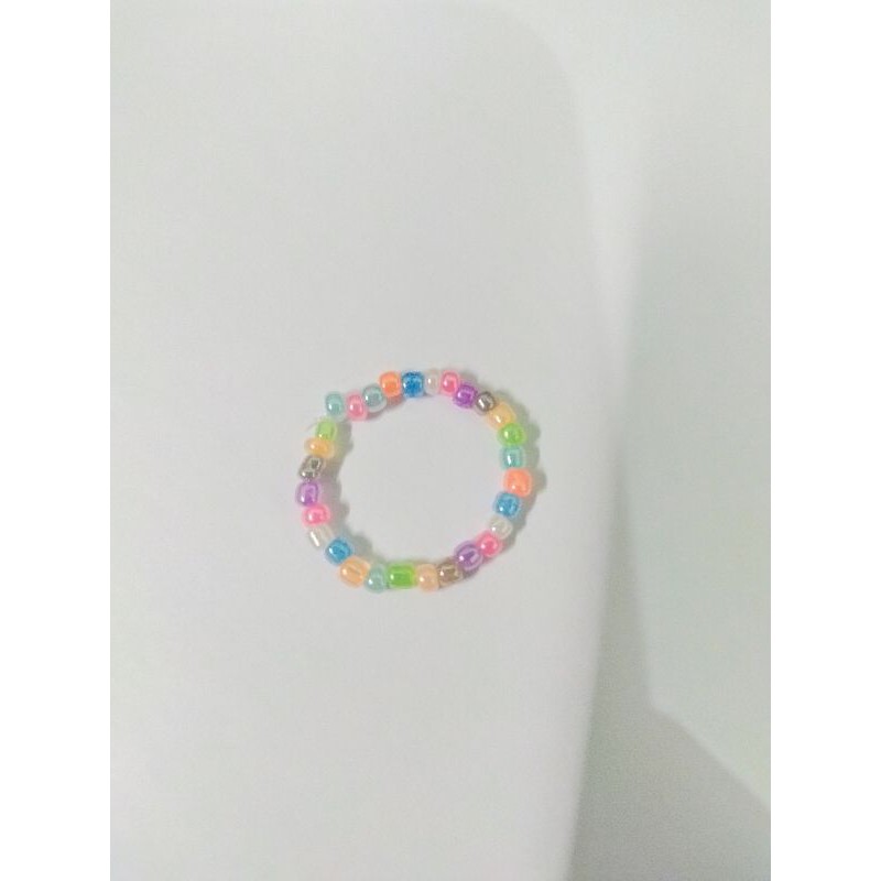 

RAINBOW PASTEL BEAD RING