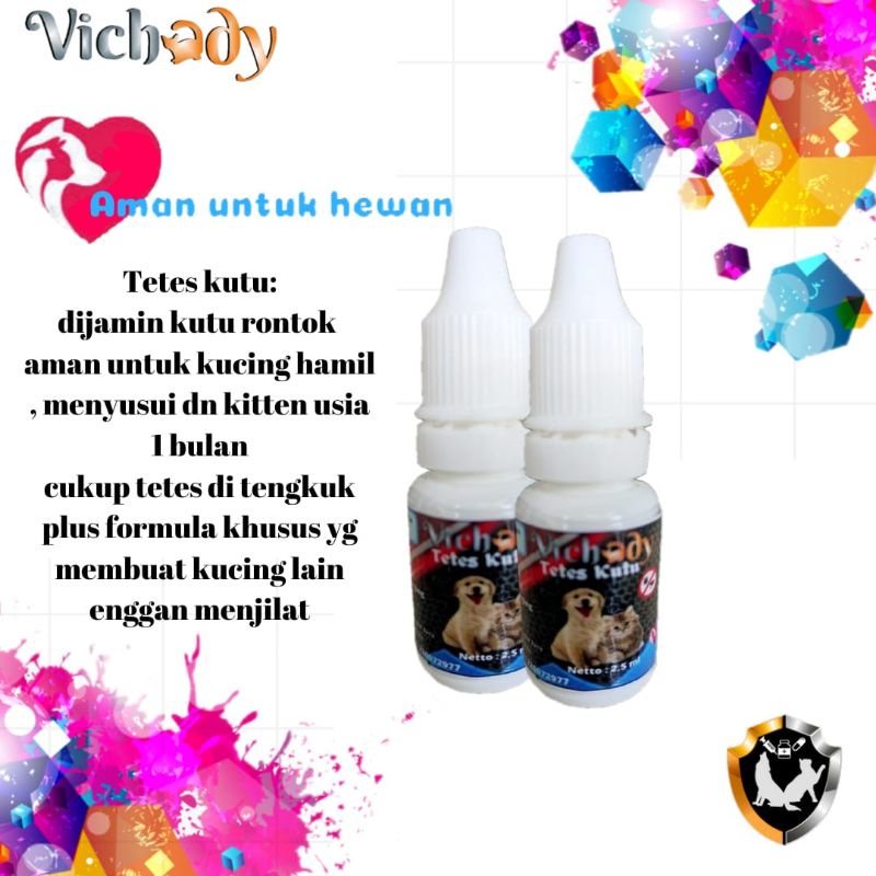 Obat tetes kutu kucing anjing VICHADY 2.5ml