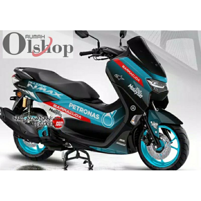 STICKER DECAL NMAX NEW PETRONAS BIRU TOSCA RED
