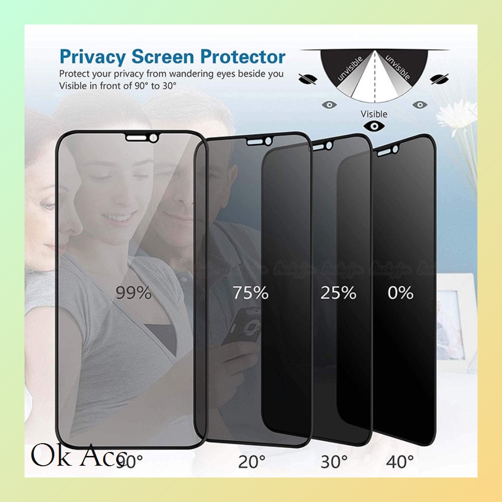 FY Anti SPY FULL layar Tempered Glass for Xiaomi Redmi Note 4 4X 5 5A Prime 6 7 8 9 10 10s 11 11s 11t 11x 12 Poco C40 F3 F4 F5 K40 M3 M4 M5 M5s X3 NFC GT X4 X5 5G Pro