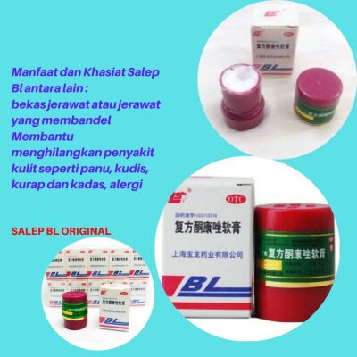 Salep BL Original Solusi Gatel Alergi, Panu, Kadas, Kurap, Jamur, KutuAir, Bisul  100 % Original-2