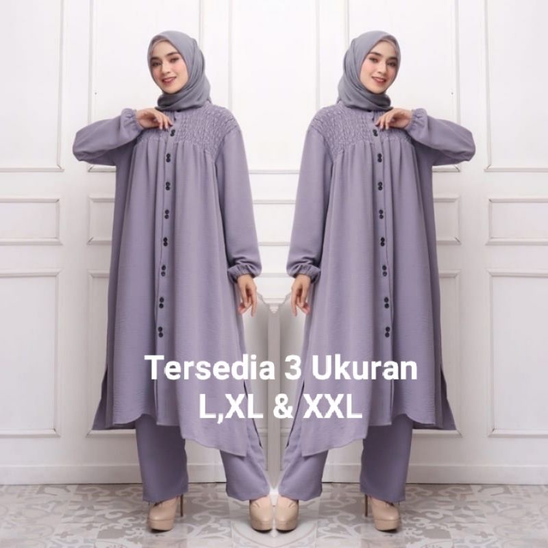 Setelan Tunik Dan Celana Jumbo Terbaru Size L XL Dan XXL