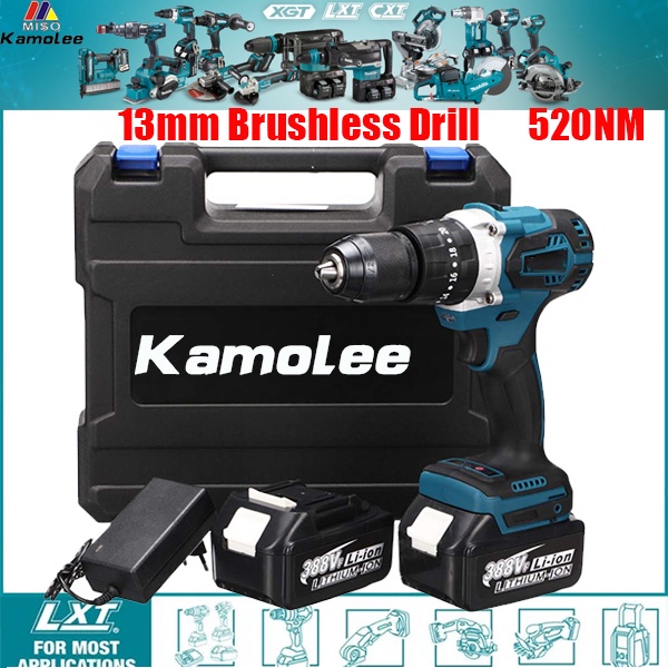 Jual Kamolee Dtw Mm Bor Listrik Brushless N M Mah Obeng