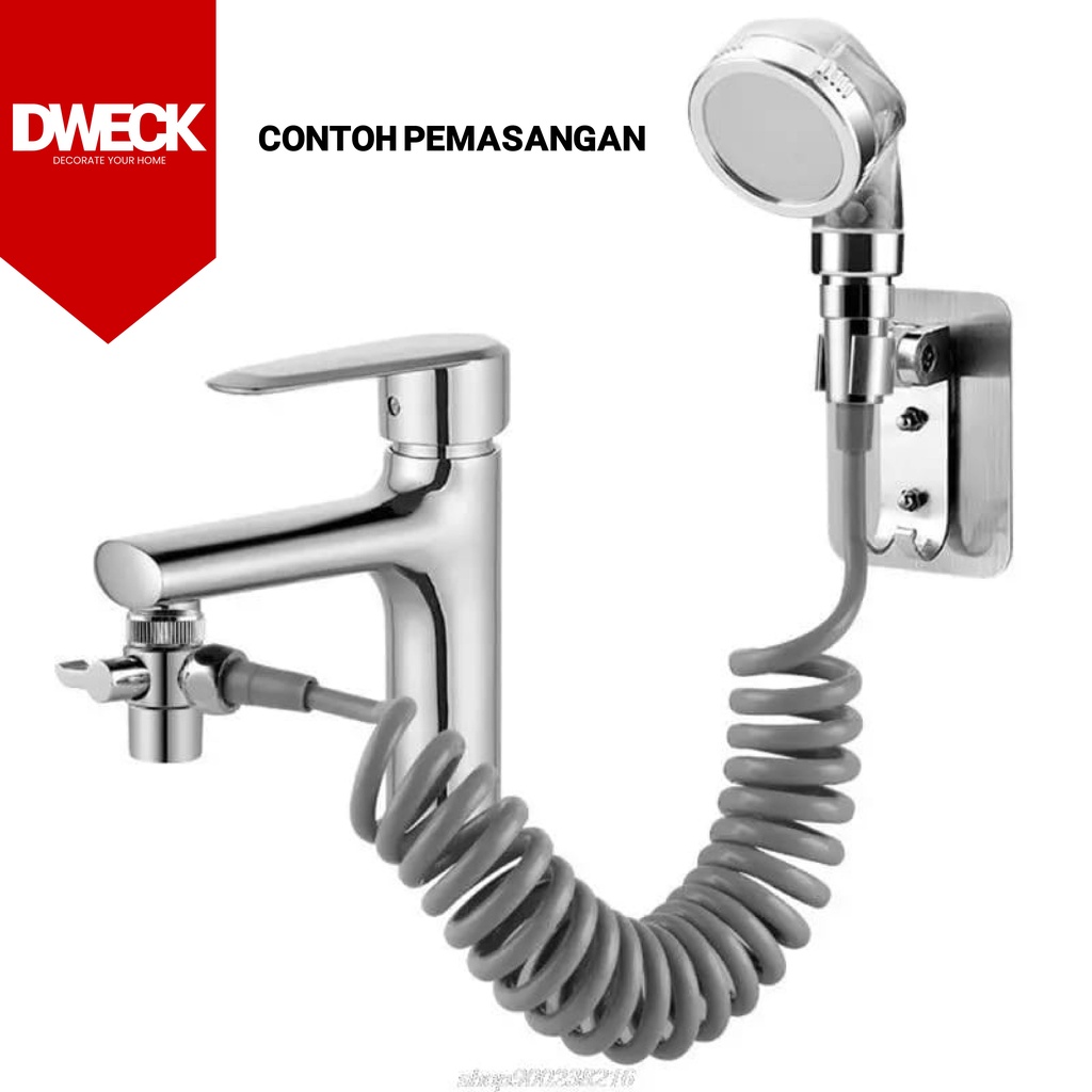 Selang Shower Mandi Toilet Bidet Flexible Spring 150cm