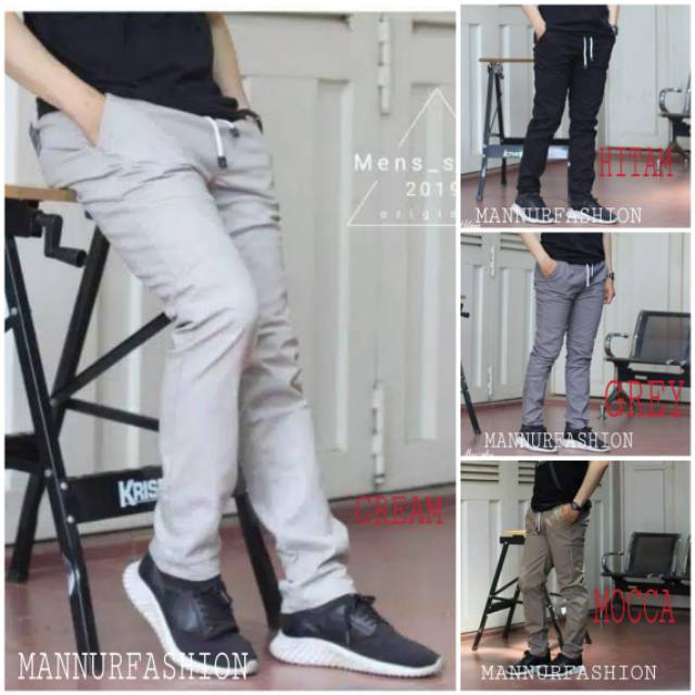  CELANA  PANJANG  COWOK CHINOS  CELANA  RIP KOLOR  Shopee 