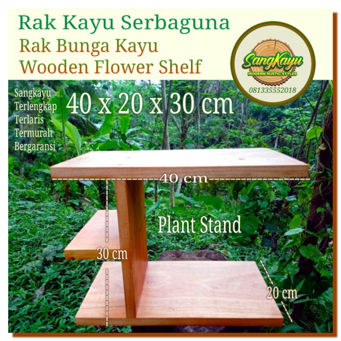 Rak Caladium keladi hias plant stand 40x20x30 rak tanaman hias kayu