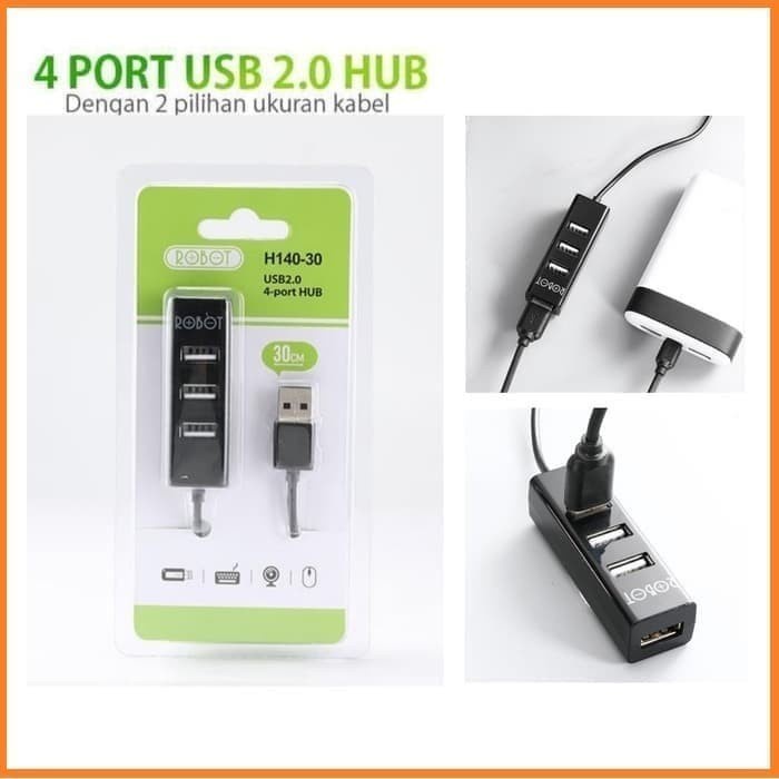 USB HUB Ports USB Panjang 80cm ROBOT H140-80