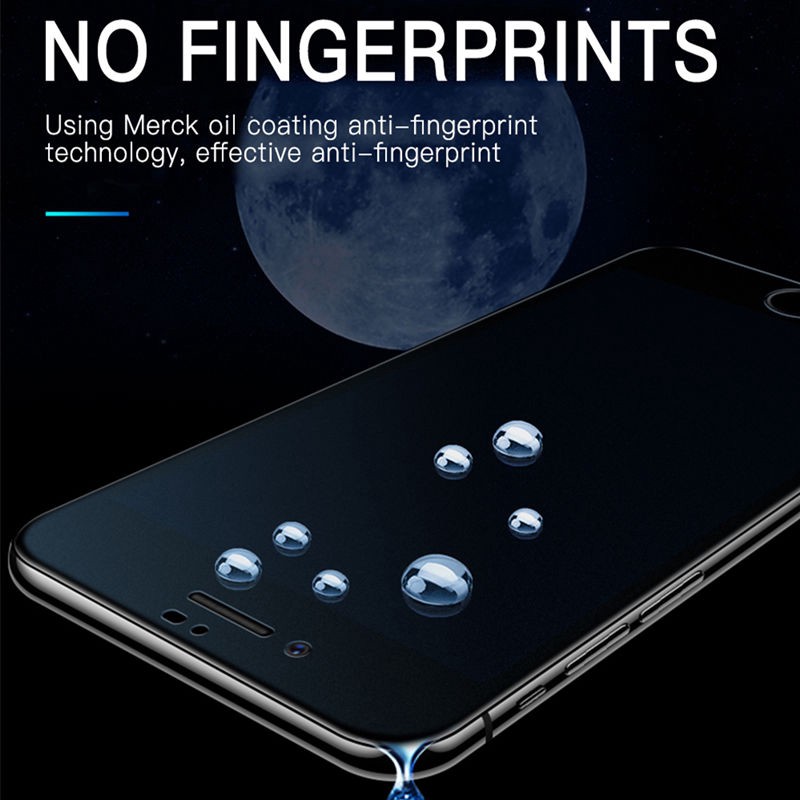 pelindung layar iphone Full Anti-Fingerprint Matte Tempered Glass Iphone 12 12pro 12mini 12promax 11 PRO MAX X XR XSMAX 7 8 6 6S 7Plus 8plus Screen Protector