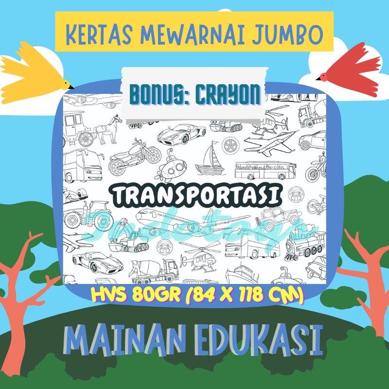 

FREE CRAYON POSTER MEWARNAI JUMBO // KERTAS GAMBAR BUKU GAMBAR JUMBO // JUMBO COLORING SHEET