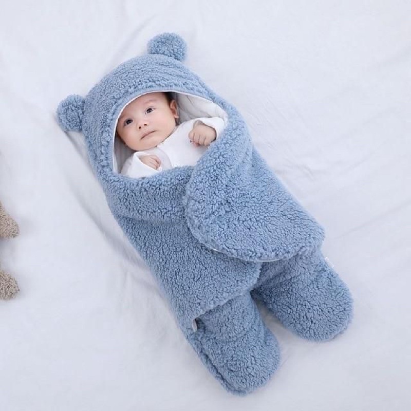 Selimut Bayi Instan Untuk Bayi Umur 0-6 Bulan  Bedong Bayi Instan  Selimut Bayi Karakter  Lembut