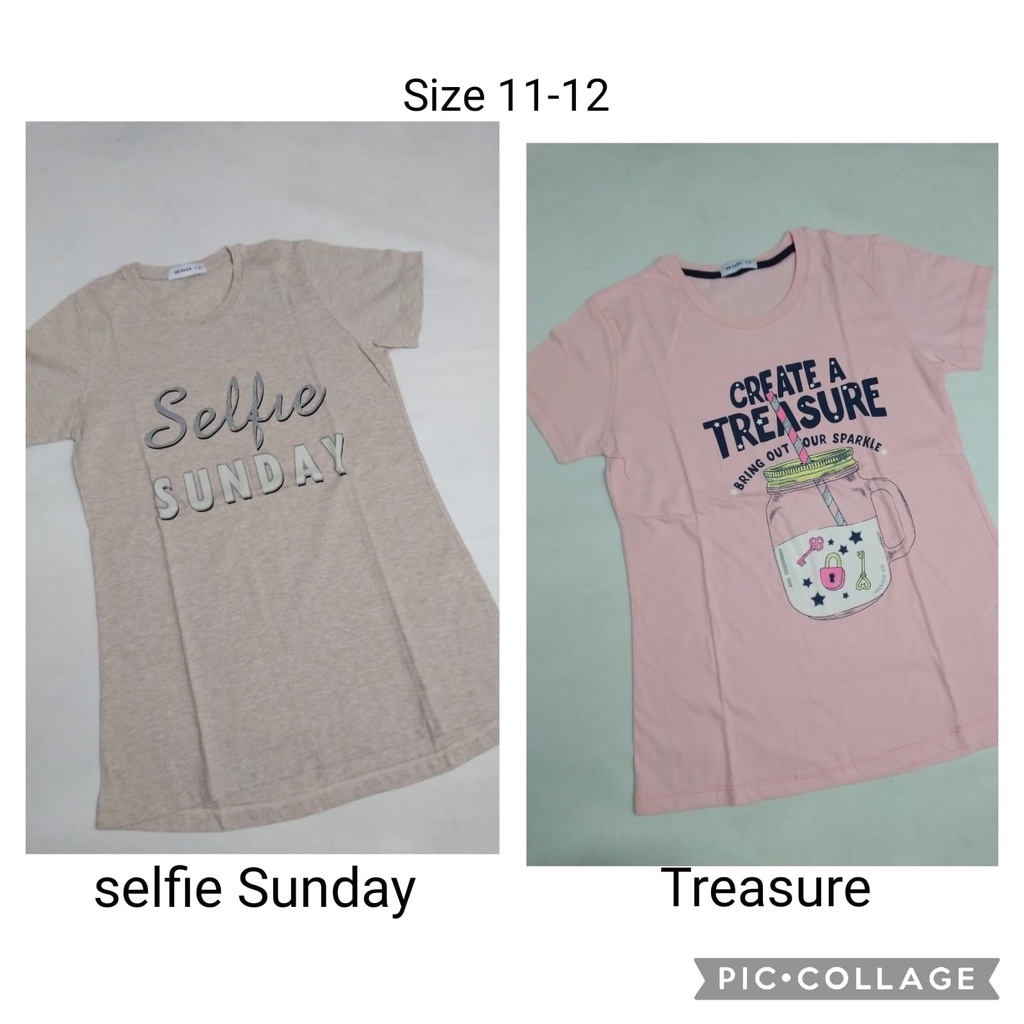 Kaos Nevada Anak perempuan Teenager size 11-12