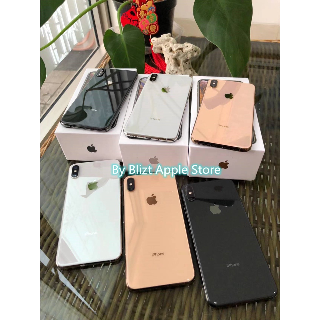 iPhone Xs Max 64GB All Sim Silent Fullset Original Second Like New Mulus100% 3utools All Green (Garansi 1 Tahun)