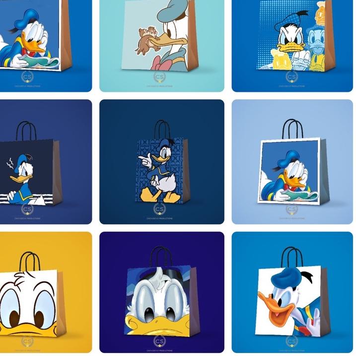 

[PRODUK NCTTG] paperbag donald duck/goodie bag donald/tas kertas CDC