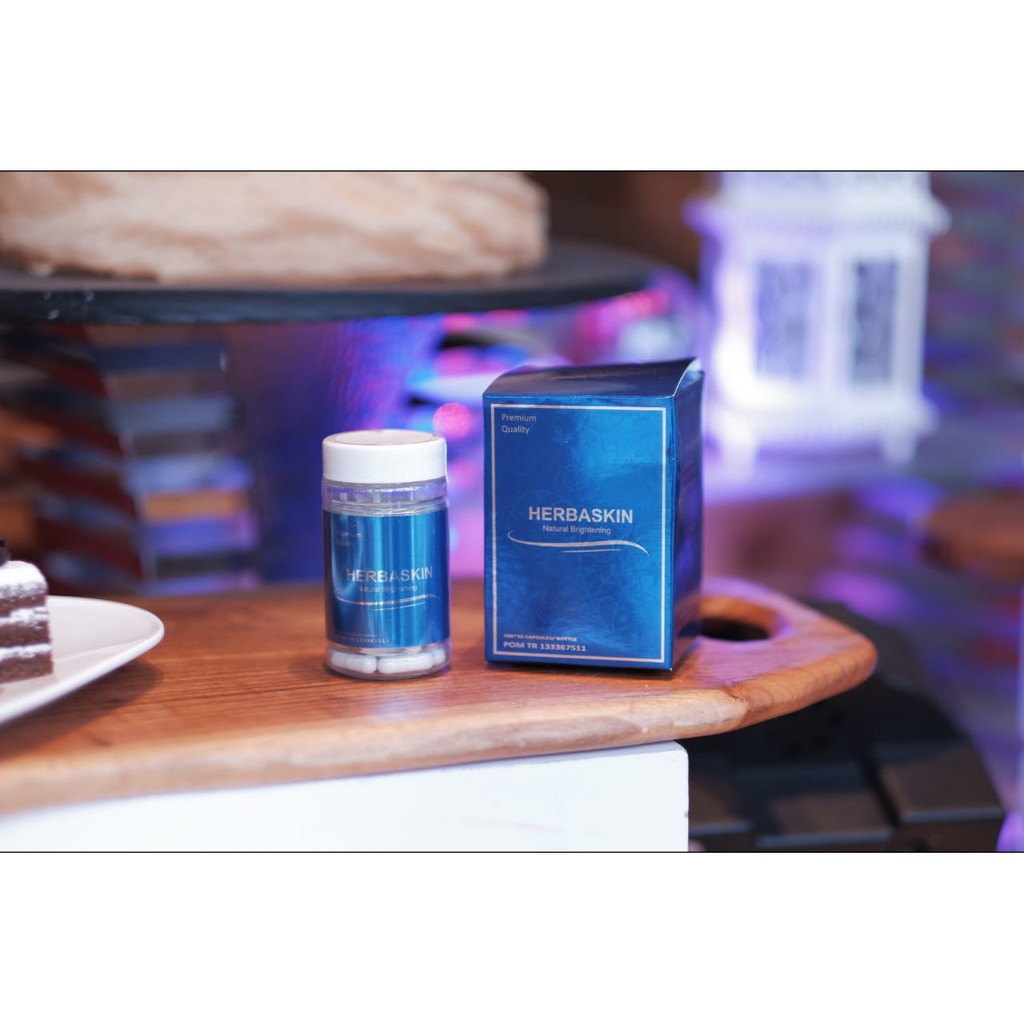 HERBASKIN ORIGINAL / Kapsul pemutih badan / Pemutih kulit / Pemutih ber BPOM