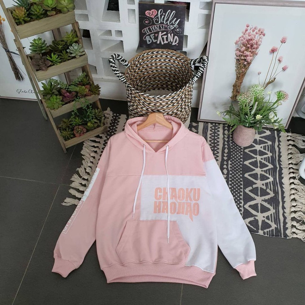 Sweater HOODIE CHAOKU HAOJIAO bisa untuk Pria/Wanita